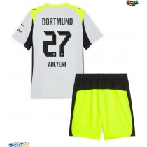 Otroški Nogometni dresi Borussia Dortmund Karim Adeyemi #27 Gostujoči 2025-26 Kratek Rokav (+ Kratke hlače)